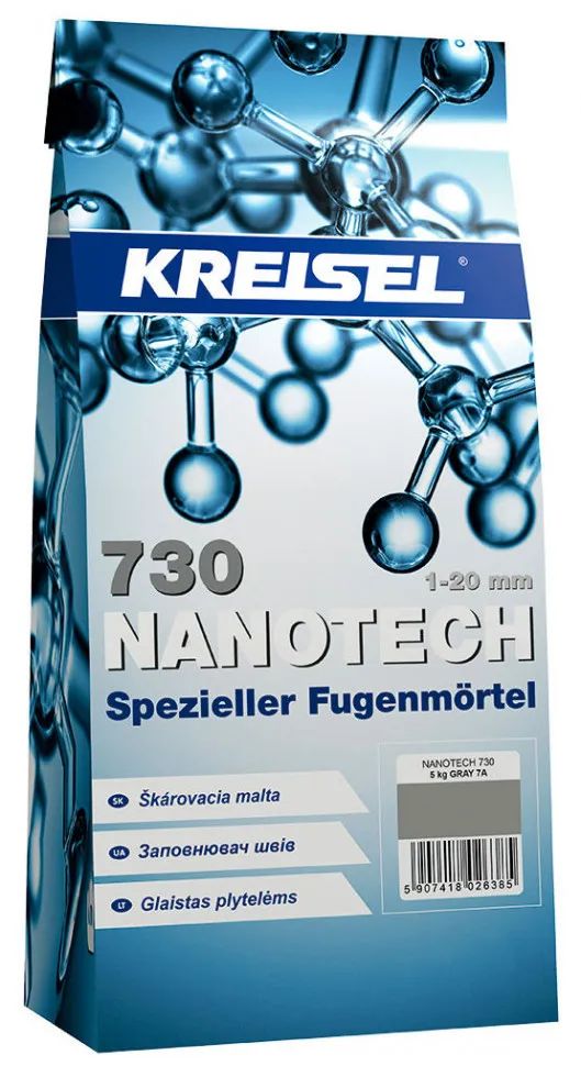 Затірка для швів Kreisel 730 Fuga Nanotech Kreisel FUGA NANOTECH 730, сіра, 2 кг